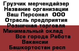 Грузчик-мерчендайзер › Название организации ­ Ваш Персонал, ООО › Отрасль предприятия ­ Розничная торговля › Минимальный оклад ­ 12 000 - Все города Работа » Вакансии   . Башкортостан респ.,Нефтекамск г.